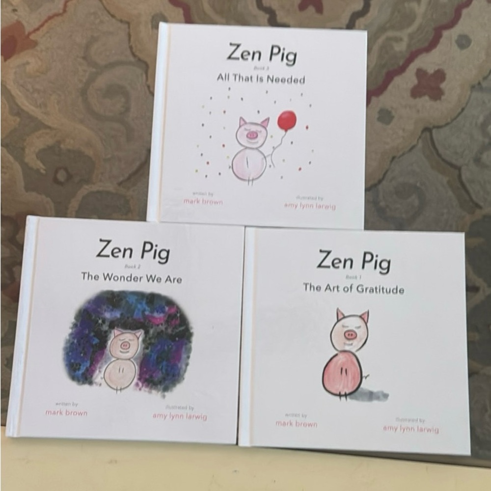 Zen Pig Book Set - White